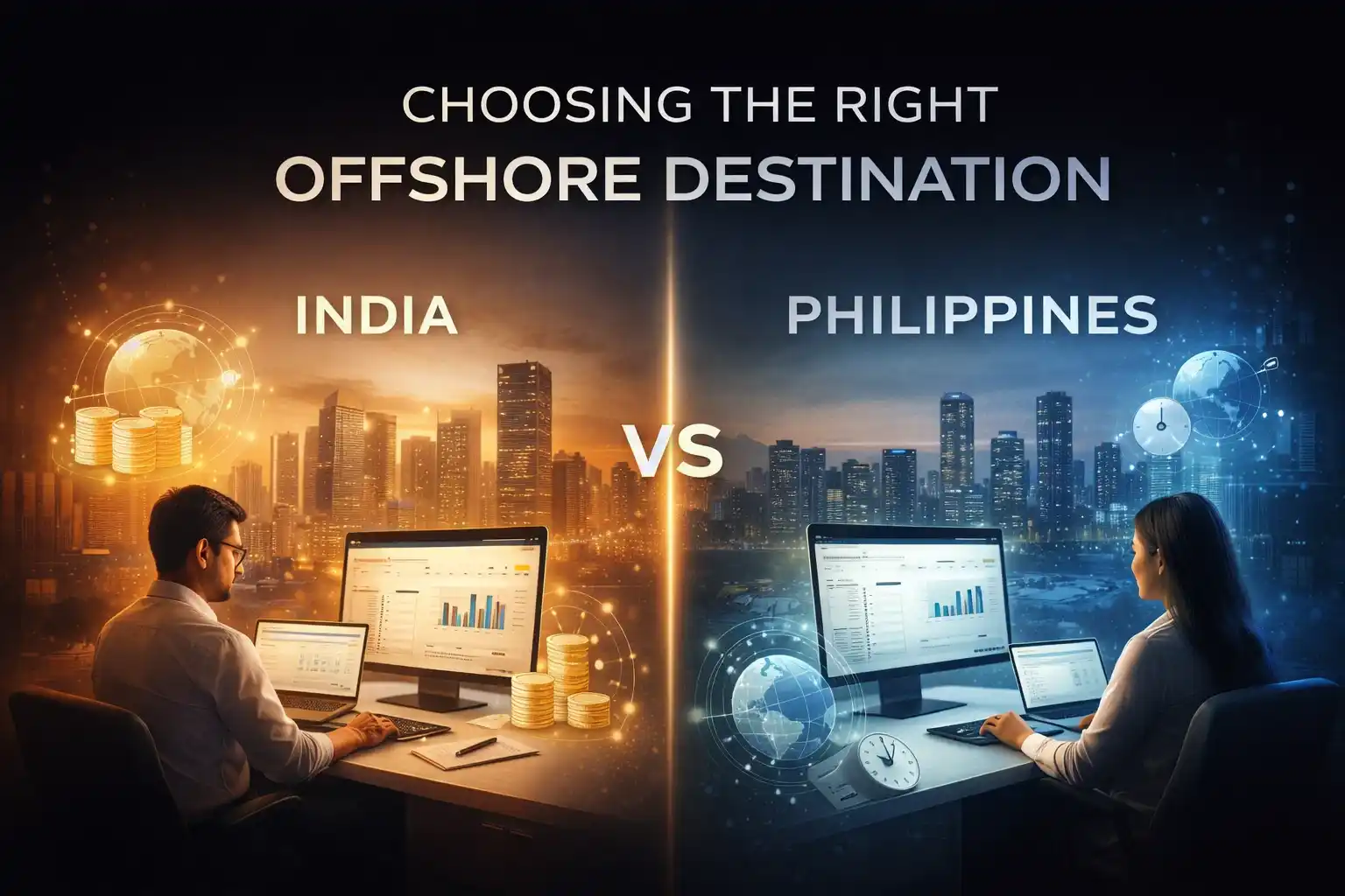 Offshore Accounting Destination Comparison: India vs Philippines