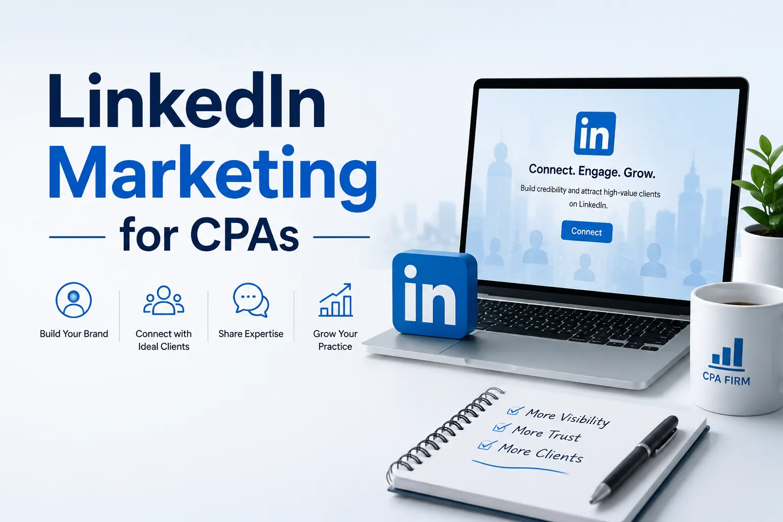 LinkedIn Marketing for CPA and Accounting firms: How to Attract High-Value Clients Without Being Salesy