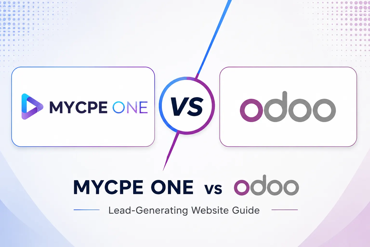 MYCPE ONE vs Odoo: Lead-Generating Website Guide 2026