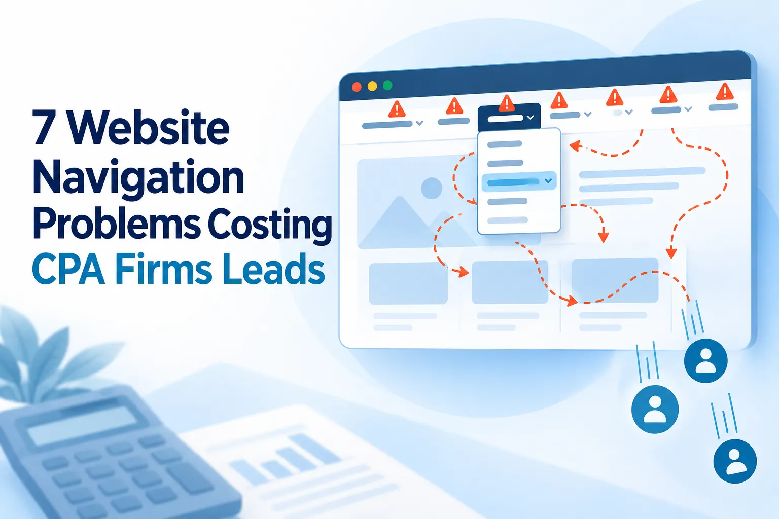 Accounting Website Navigation: 7 Problems Losing Your Firm Leads and How to Fix Them