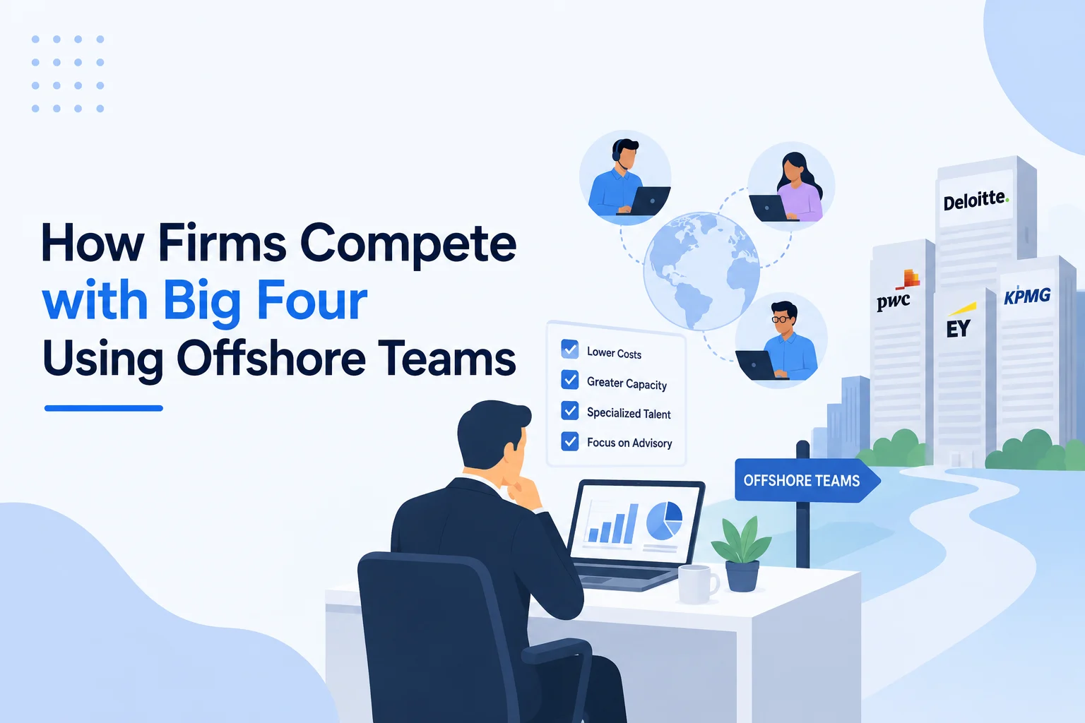 How Accounting Firms Compete with the Big Four Using Offshore Managed Teams