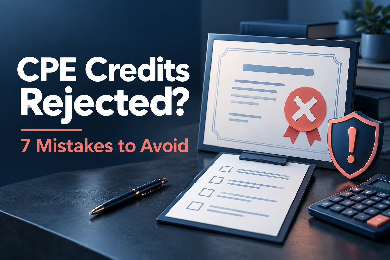 Can Your CPE Credits Be Rejected? 7 Mistakes That Could Put Your CPA License at Risk