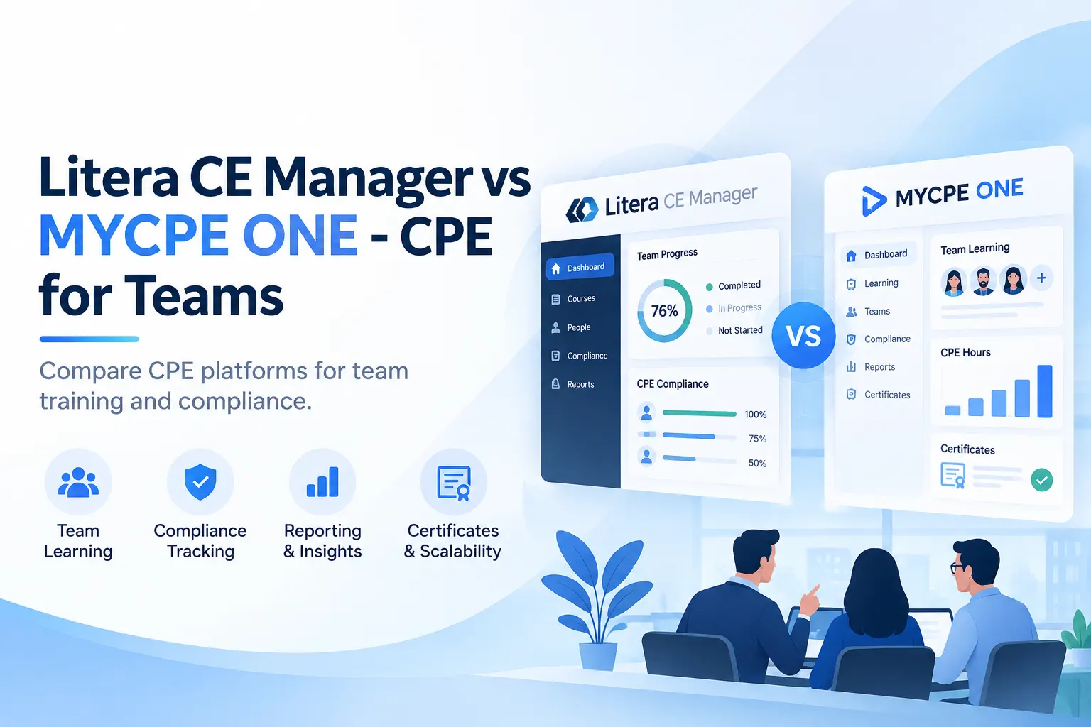 Litera CE Manager vs. MYCPE ONE – CPE for Teams