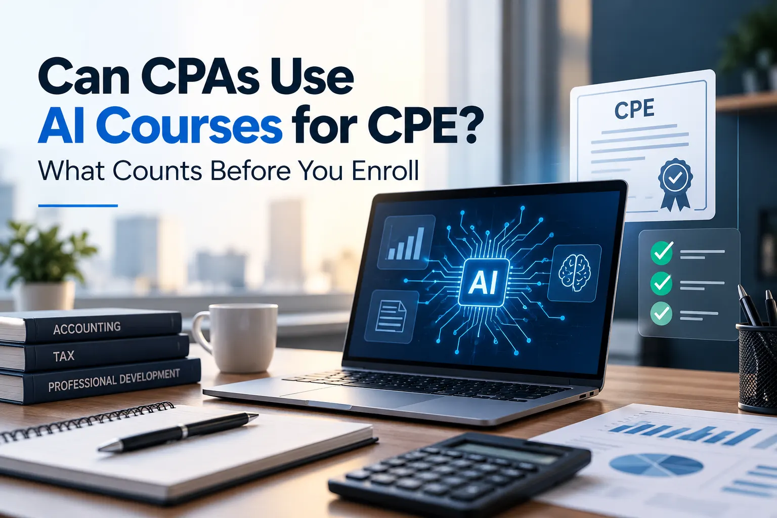Can CPAs Use AI-Related Courses for CPE? What Counts and What to Check Before Enrolling