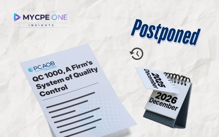 Why did PCAOB delay the implementation of the Quality Control Standard