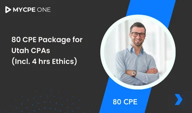 80 CPE Package for Utah CPAs (Incl. 4 hrs Ethics)