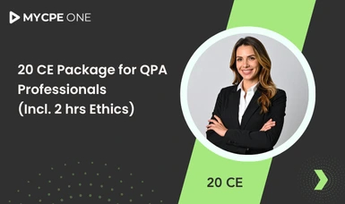 20 CE Package for QPA Professionals (Incl. 2 hrs Ethics)