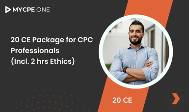 20 CE Package for CPC Professionals (Incl. 2 hrs Ethics)