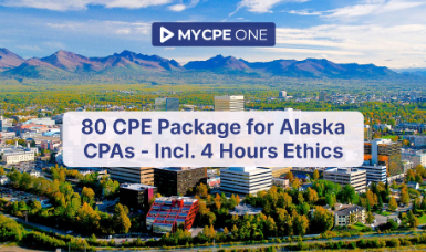80 CPE Package for Alaska CPAs - Incl. 4 Hours Ethics