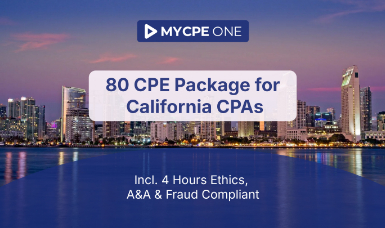 80 CPE Package for California CPAs