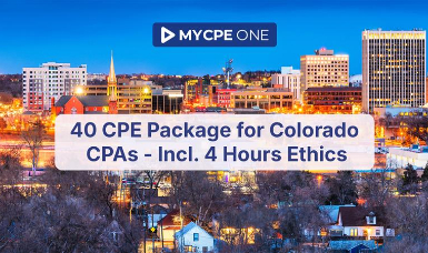 40 CPE Package for Colorado CPAs - Incl. 4 Hours Ethics