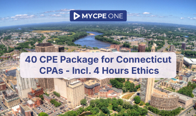 40 CPE Package for Connecticut CPAs - Incl. 4 Hours Ethics