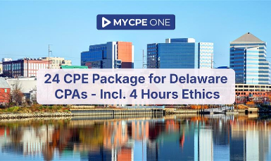 24 CPE Package for Delaware CPAs (incl. 4 hrs Ethics)