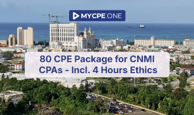 80 CPE Package for CNMI CPAs - Incl. 4 Hours Ethics