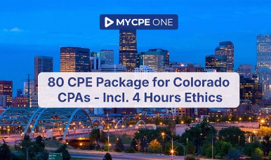 80 CPE Package for Colorado CPAs - Incl. 4 Hours Ethics