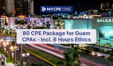 80 CPE Package for Guam CPAs - Incl. 6 Hours Ethics