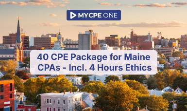 40 CPE Package for Maine CPAs - Incl. 4 Hours Ethics