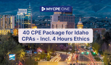 40 CPE Package for Idaho CPAs - Incl. 4 Hours Ethics