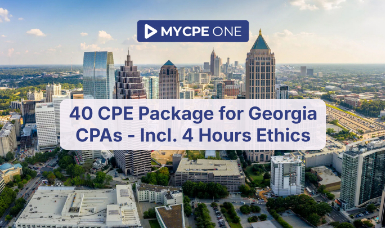 40 CPE Package for Georgia CPAs - Incl. 4 Hours Ethics