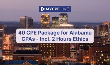 40 CPE Package for Alabama CPAs - Incl. 2 Hours Ethics