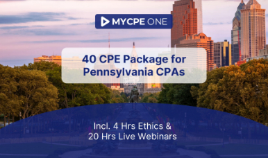 40 CPE Package for Pennsylvania CPAs