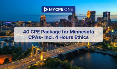 40 CPE Package for Minnesota CPAs  - Incl. 4 Hours Ethics