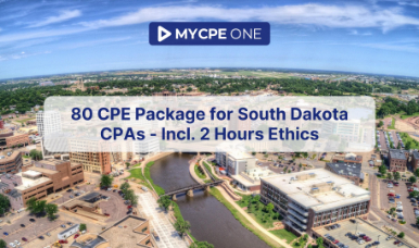 80 CPE Package for South Dakota CPAs - Incl. 2 Hours Ethics