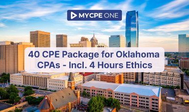40 CPE Package for Oklahoma CPAs - Incl. 4 Hours Ethics