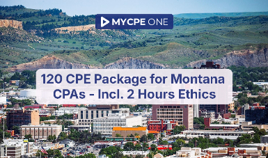 120 CPE Package for Montana CPAs - Incl. 2 Hours Ethics