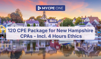 120 CPE Package for New Hampshire CPAs - Incl. 4 Hours Ethics