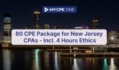 80 CPE Package for New Jersey CPAs - Incl. 4 Hours Ethics