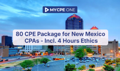 80 CPE Package for New Mexico CPAs - Incl. 4 Hours Ethics