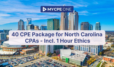40 CPE Package for North Carolina CPAs - Incl. 1 Hour Ethics