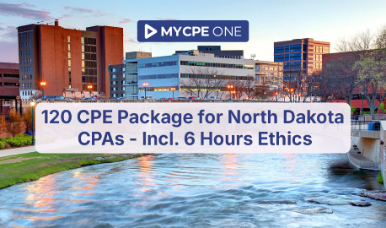 120 CPE Package for North Dakota CPAs - Incl. 6 Hours Ethics