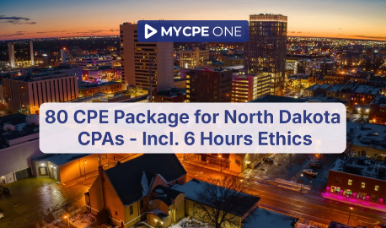 80 CPE Package for North Dakota CPAs - Incl. 6 Hours Ethics
