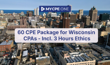 60 CPE Package for Wisconsin CPAs - Incl. 3 Hours Ethics