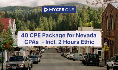 40 CPE Package for Nevada CPAs  - Incl. 2 Hours Ethics