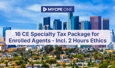 16 CE Specialty Tax Package for Enrolled Agents - Incl. 2 Hours Ethics