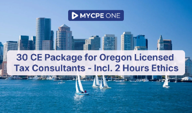 30 CE Package for Oregon Licensed Tax Consultants - Incl. 2 Hours Ethics