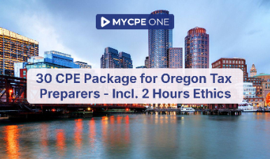 Oregon Tax Preparer 30 CPE Package