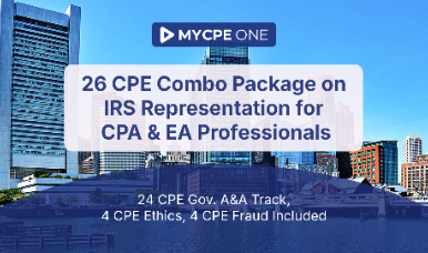 26 CPE Combo Package on IRS Representation for CPA & EA Professionals