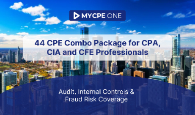 44 CPE Combo Package for CPA, CIA and CFE Professionals