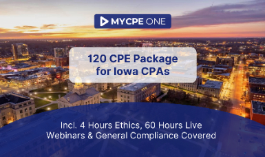 120 CPE Package for Iowa CPAs