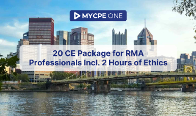 20 CE Package for RMA Professionals - Incl. 2 Hours Ethics