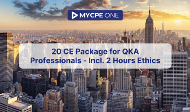 20 CE Package for QKA Professionals - Incl. 2 Hours Ethics