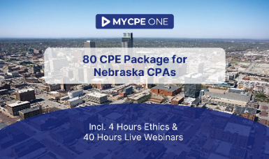 80 CPE Package for Nebraska CPAs