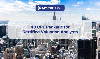 40 CPE Package for Certified Valuation Analysts