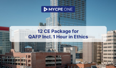 12 CE Package for QAFP Incl. 1 Hour in Ethics
