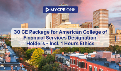 30 CE Courses for Financial Designations