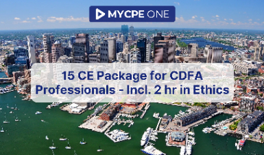 15 CE Package for CDFA Professionals - Incl. 2 hr in Ethics